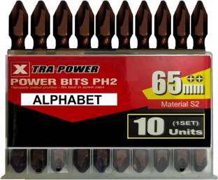 ALPHABET PH2-65MM Screw Driver Bit +/+ Paddle Bits Set