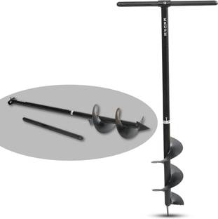 krufe Post Hole Adjustable Auger 6 inch Dia Heavy Duty Single Blade Auger