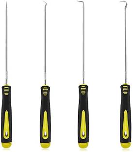 AS TOOL CENTER Pick Hook Set, O Removal Tool 4Pcs Accurate Puller (lenth 15cm) for auto repair plastic , alloy