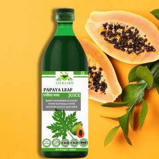 Ayur Farm Papaya Leaf Juice - Natural Immunity Booster & Digestive Support - Papaya Juice