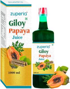 Zuperia Giloy Papaya Juice | Natural Immunity Booster | Improves Platelets & Digestion