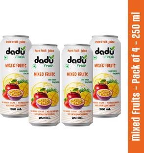 Dadu Fresh Mixed Fruit Juice - 250 ML (Pack of 4)