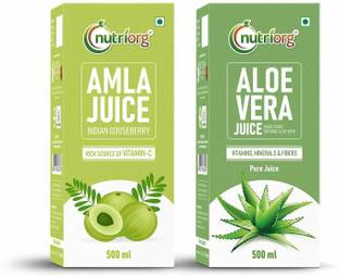 Nutriorg Amla/Aloevera Juice (Detox Pack)