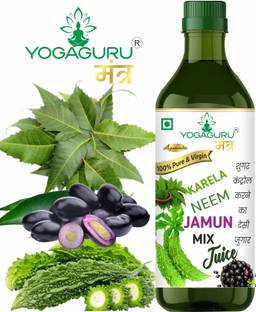 YOGAGURU MANTR Neem, Karela, Jamun Juice - 100% Natural & Sugar Free