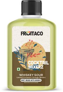fruitaco Whiskey Sour Cocktail Mixers - Finely Crafted Non-Alcoholic Serves 2 Drinks