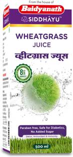 Baidyanath Wheatgrass Juice 500 ml - Detox, Antioxidant & Immunity Booster | No Added Sugar