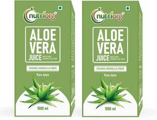 Nutriorg Fiber Rich Aloe Vera Juice (1000mlx2)
