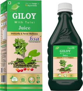 Cura Giloy Tulsi Juice Benefit of 2-in-1 Immunity Boosters
