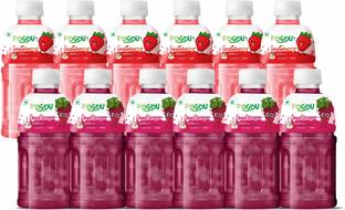 POGOU Red Grape & Strawberry juice with NATA De Coco-Energy Drink | Real Natural Taste