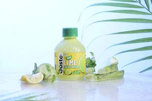 Gusto Foods Green Lime Juice Concentrate Equivalent to 60 Natural Lime, Instant Fruit Drink