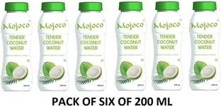 MOJOCO Refreshing Coconut Water,Made Using Real Tender Coconut Water-200 ML (Pack of 6)