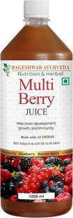 Bageshwar Ayurveda Multi-Berry Juice - 100% Pure, Unsweetened & Organic with Berries Pulp