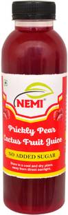 nemi Prickly pear cactus fruit juice with no added sugar red colour 500ml
