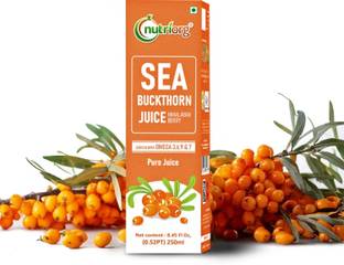 Nutriorg Sea Buckthorn Berry Juice, Rich in Omega 3, 6, 7, 9 & Vitamin C | Antioxidant