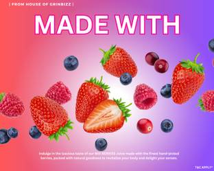 grinbizz Mix Berries Juice Immunity Booster and Antioxidant/Digestive Care/Energy Juice Energy Drink