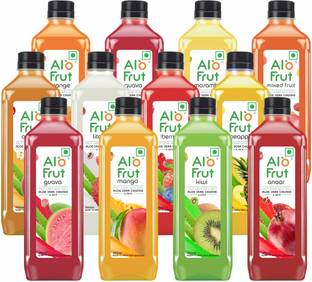 ALOFRUT Guava, Kiwi, Litchi & Mango Juice with Aloe Vera Chunks