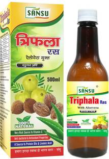 SANSU HEALTH CARE Trifala With Aloevera Juice (Sugar Free) 100% Pure & Natural 500ml
