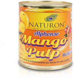 Naturon Alphonso Mango Pulp 850gm Sweetened Great for Aamras Dessert