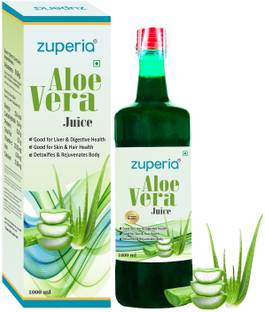 Zuperia Aloe Vera Juice for Good Skin & Hair Supports Digestion, Liver Health & Immunity