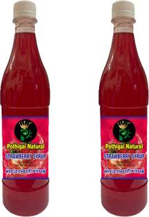 POTHIGAI NATURAL Combo Strawberry Drink 1500ml/EnergyBooster/Sweet and Healthy Drink/Summer Drink