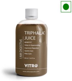 VITRO Triphala Juice with Ajwain, Hing, saunf and Senna