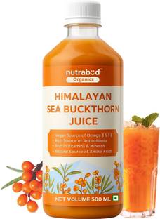 Nutrabud Sea Buckthorn Berry Juice - Rich in Antioxidants, Omega 3, 6, 7, 9 & Vitamin C