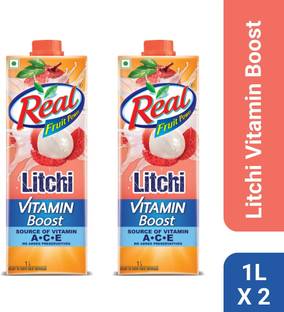 Real Litchi : Vitamin Boost, Refreshing drink, No Preservatives