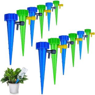 Verilux 12 Pcs Self-Watering Spikes Automatic Plant Water Dropper for Gardens Drip Irrigation Kit