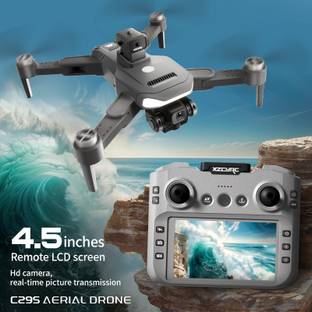 Playtastic C29S Aerial GPS Obstacle Avoidance With 4.5-Inch Remote Control with LCD Display Drone