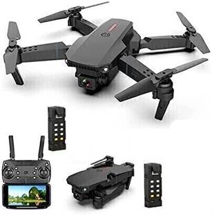 Drone A E88 PRO 4K WiFi Dual Camera for Adults & Kids and Toy (Black) Drone