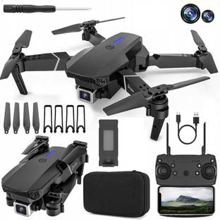 WALLI WILLA 4k dual camera mini drone E88 Pro Foldable WiFi Quadcopter GPS Trajectory Drone