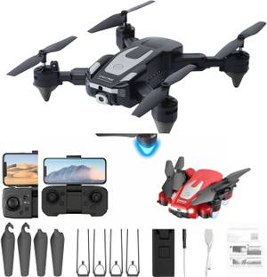 Kapi Drone with Remote Control, Camera, 360° Rotation J2 Dual Cameras, Dual Batteries Drone