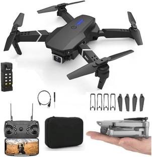 KARNA PLANET E88 Pro WiFi mini drone Foldable Quadcopter with 4k dual camera Position Locking Drone