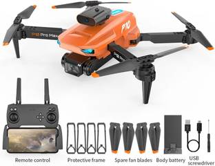 Clubics Foldable Remote Control 4k P10 Pro Drone WIFI HD Dual Camera Visual Positioning Drone