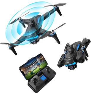 Clubics RC Brushless Motor J18 Drone 4k hd Camera for Adults with Wi-Fi FPV camera, Drone