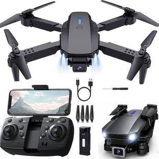 RIVALSTICK 4k dual camera mini drone E88 Pro Foldable Quadcopter GPS Trajectory Drone