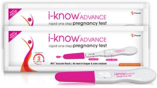 i-know Advance (Accurate results in 3 Min With Grip and Cap) pack of 2 Pregnancy Test Kit
