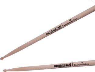 Drumistan Percussion Drumistan Classic Maple Wood Balanced Single Pair Wood Tip Drum Sticks (7a) 7A Drumsticks