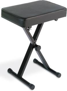 Softline Pro SP50 Keyboard/Piano Bench Adjustable Collapsible X-Style, High-Density Sponge Saddle/Motorcycle Top Drum Throne