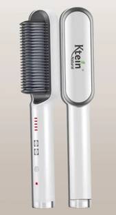 ktein Hair Straightener Brush - Anti-Scalding, Fast Heating, Adjustable Temperature Free Standing Dryer Holder