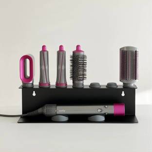 Arhat Wall Mount Storage Compatible | Dyson Airwrap Dryer Holder (Black) Wall Mounted Dryer Holder