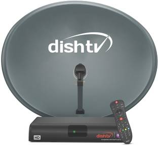 Dish TV SMART+ HD Set Top Box - DTH Connection with Hindi 1 Month Royale Sports Kids SD Pack & 6 OTT Apps at No Extra Cost