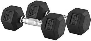 elite commerce solution Dumbbell set 5kg 2.5kg X 2 Dumbbells - Gym equipment for home workout Fixed Weight Dumbbell
