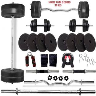 POWER FITNESS 30 KG GYM DUMBLLE CURL STADE ROD Adjustable Dumbbell