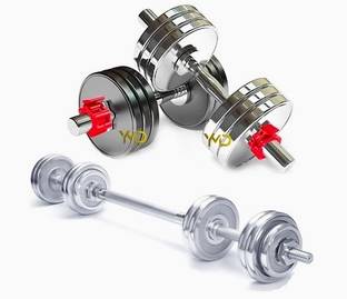 JASMINE 2.5Kgx4 Steel Set With Connector, Home Gym Set Adjustable Dumbbell