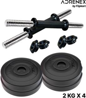 Adrenex by Flipkart 8kg PVC Home Gym Combo, Adjustable Dumbbell