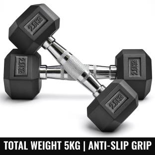 SLOVIC Dumbbells Set for Home Gym | 2.5 kg| Set of 2 Fixed Weight Dumbbell
