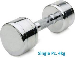GYM KART Exclusive Set of 1 x 4 kg Steel Dumbbell Fixed Weight Dumbbell