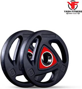 yash fitness 2.5Kg×2 Professional Regular Viva Weight Plates Rubber Coating, Weight Plates Fixed Weight Dumbbell