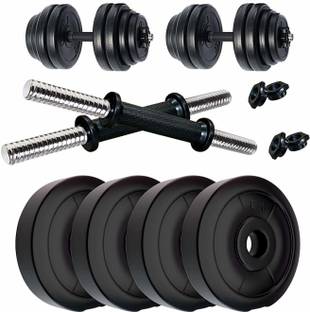 Jashmine Dumbbells, 10Kg Pvc Dumbbells Set, Adjustable Weight Plates Adjustable Dumbbell